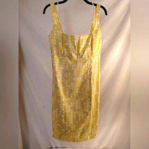 CALVIN KLEIN POLKA-DOT 'SUNRAY' SLEEVELESS DRESS 12 USA (NWT)